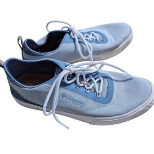 Columbia Dorado PFG Big Boys Size 7 Fabric Mesh Blue Lace Up Shoe